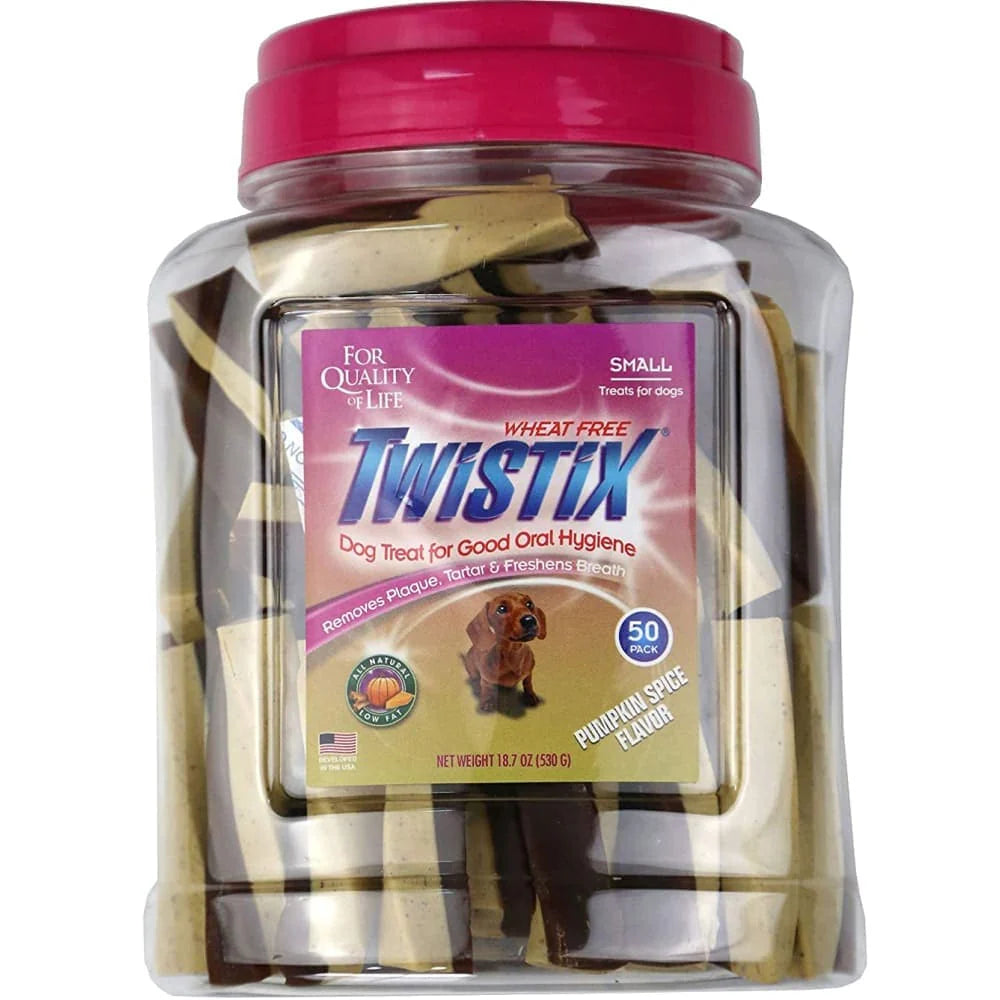 NPIC Twistix Pumpkin Spice Canister Dog Treats (Limited Shelf Life)